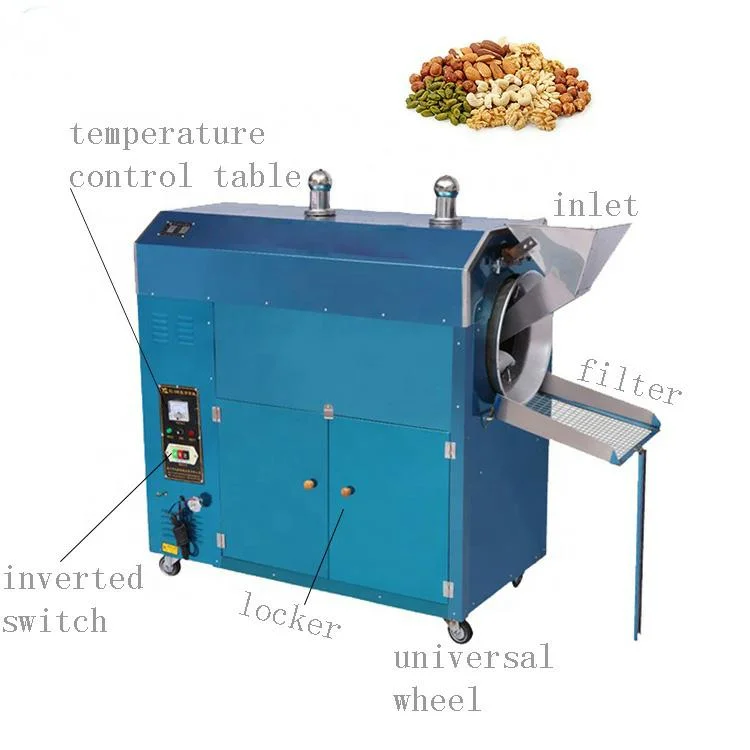 Peanut Sesame Green Tea Nut Coffee Cereal Roaster Roasting Machine