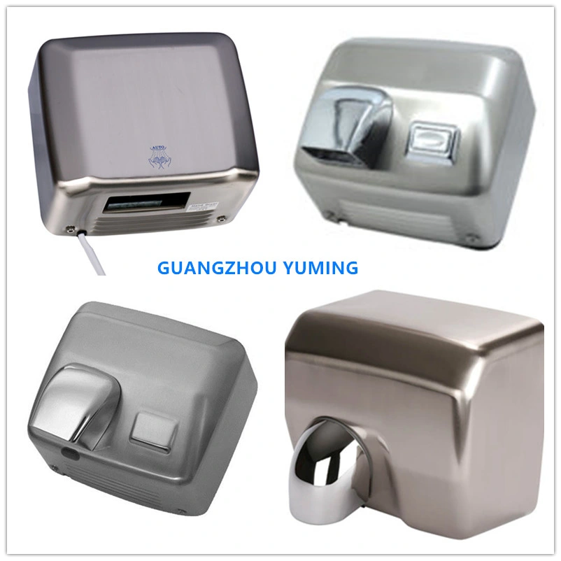 Bathroom Kitchen Stainless Steel Brushed High Speed Hot Hair Dryer Jet Air Automatic Hand Dryer
