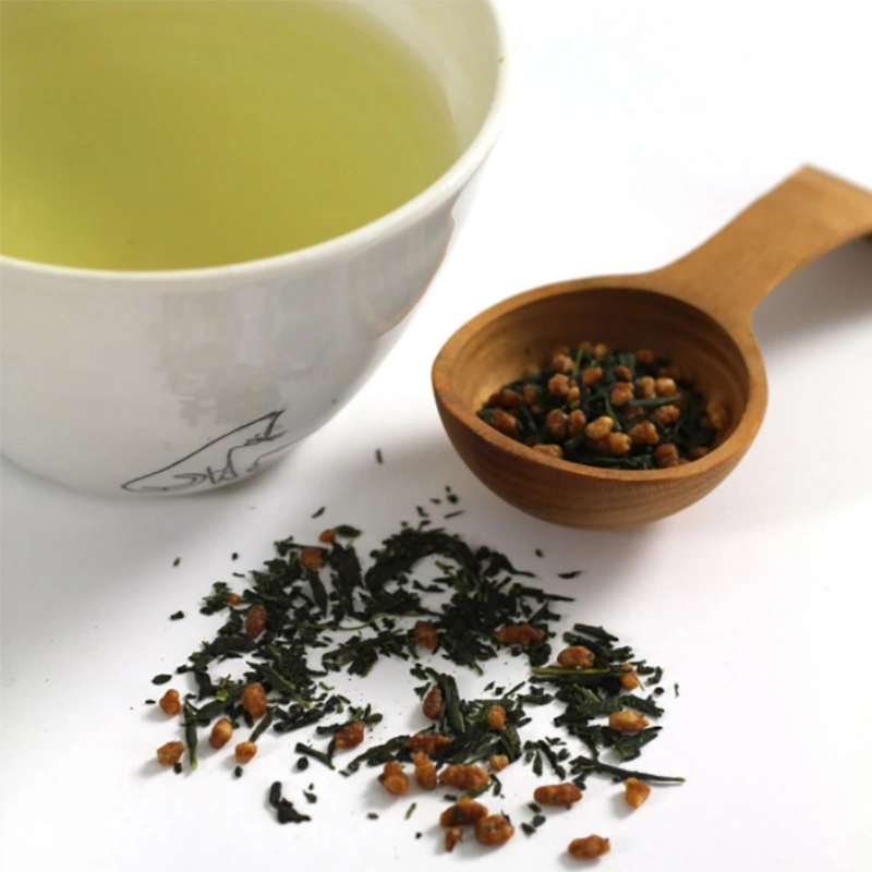 Wholesale Japanese Sencha with Roasted Brown Rice Genmaicha Green Tea