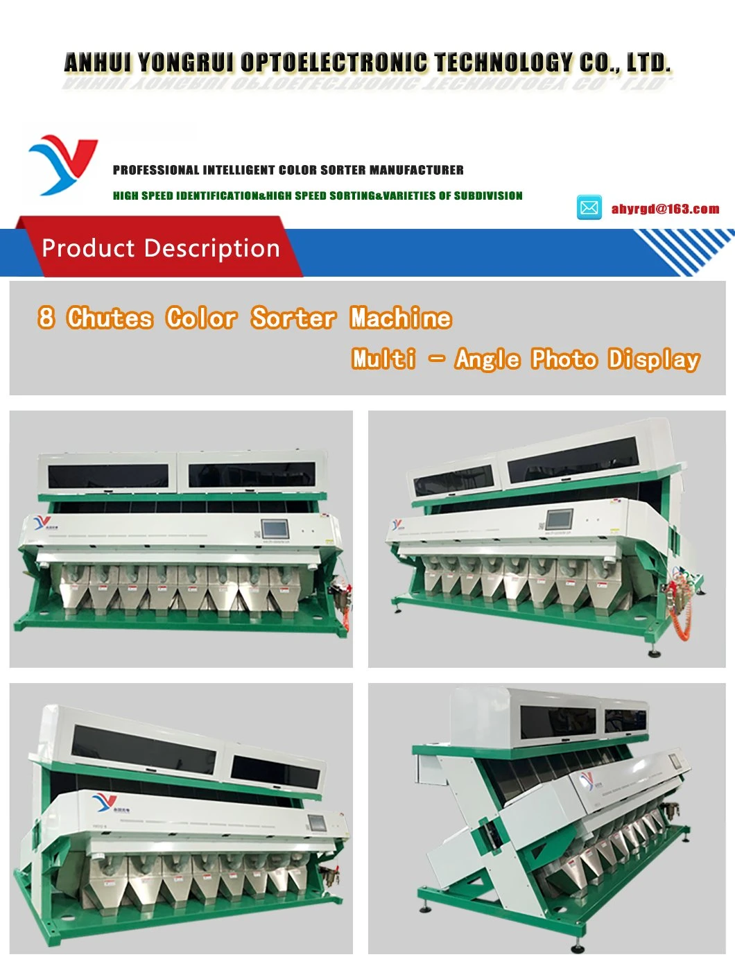 Intelligent and High Yield Jiangsu Biluochun Tea Color Selection Machine Tea Color Sorter