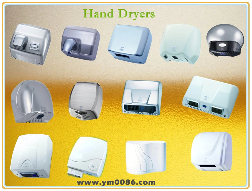 Bathroom Kitchen Stainless Steel Brushed High Speed Hot Hair Dryer Jet Air Automatic Hand Dryer