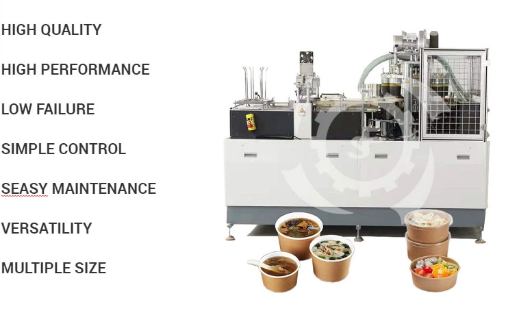 Factory Price Automatic Ice Cream Coffee Tea Paper Cup Bowl Product Making Machinery