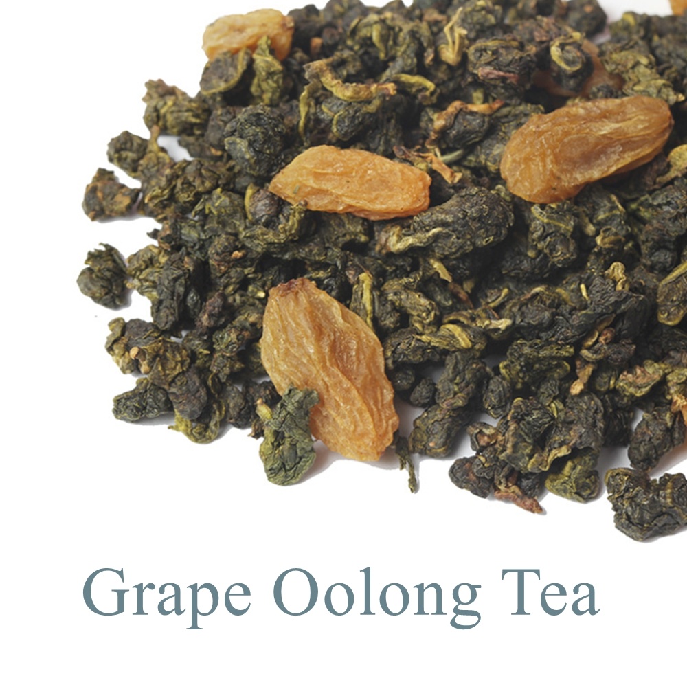 Wholesale Detox Tea Grape Fruit Herbal Oolong Tea Blended Tea