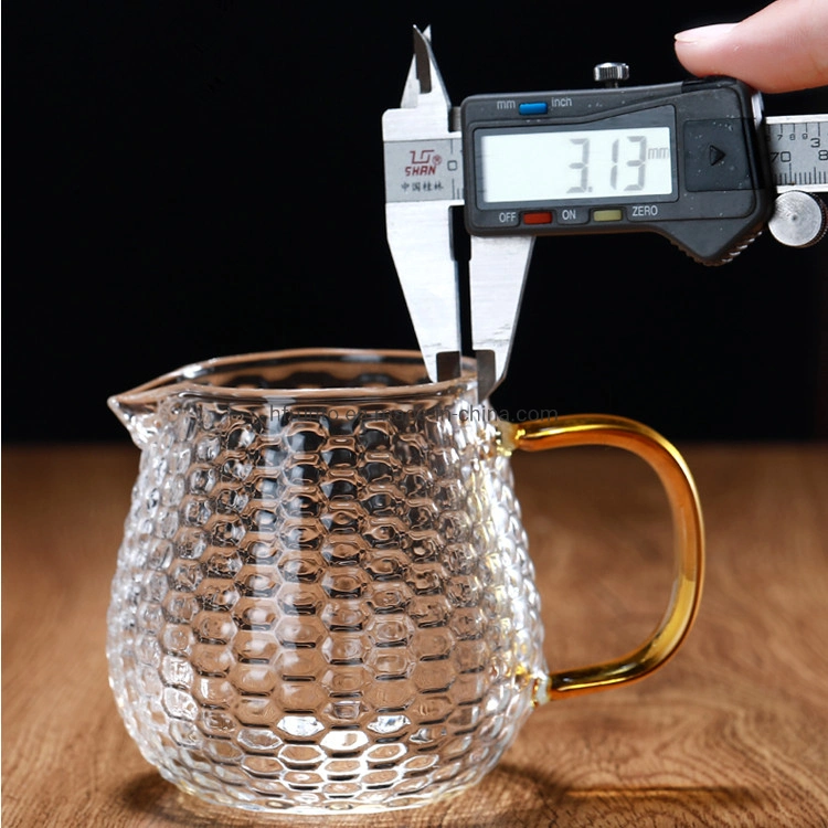 Manufacture Glassware Handmade Tea Cup Set Cheap 300ml Glass Custom Tea Pot China