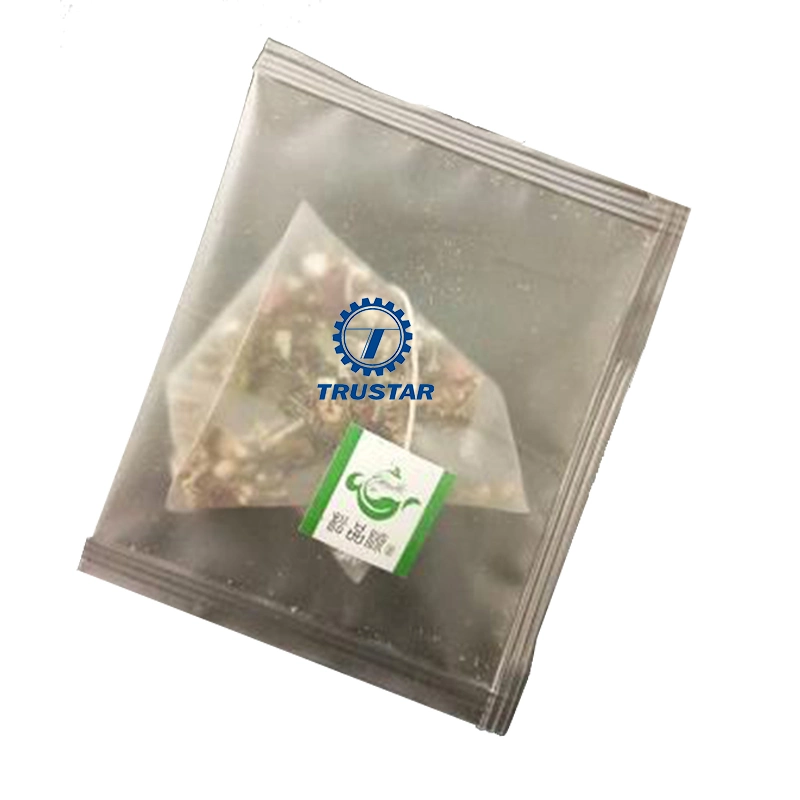 Triangle Pyramids Tea Bag with String and Tag Packing Machine