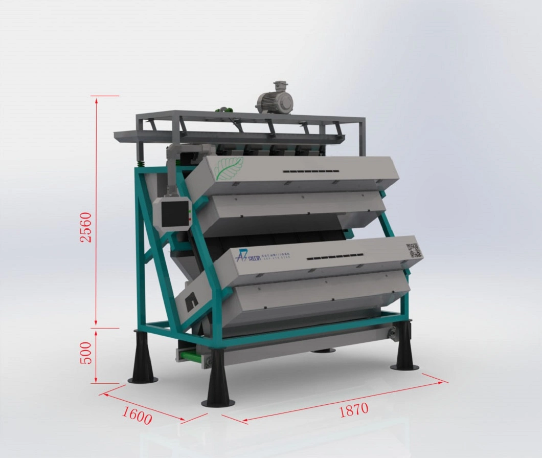High Output Tea Processing Machine Double-Decker Tea Color Sorter