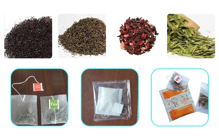 Automatic Tea Bag Packaging Machine with Label and String