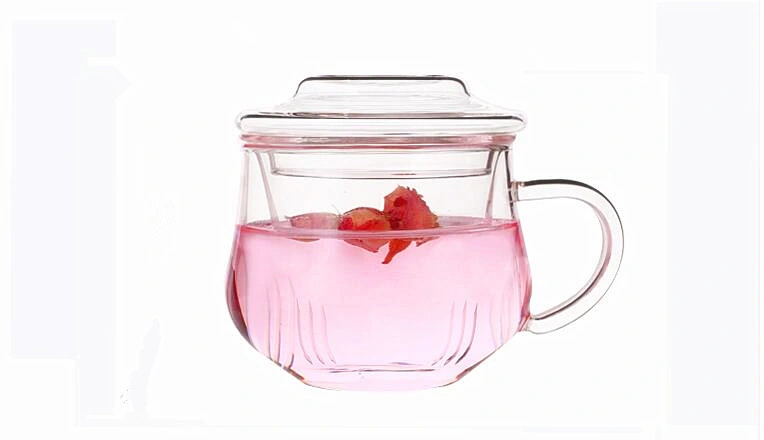 Borosilicate Glass Tea Cup Glass Tea Tumbler Drinking Tea Cup Pyrex Glass Tea Cup with Infuser