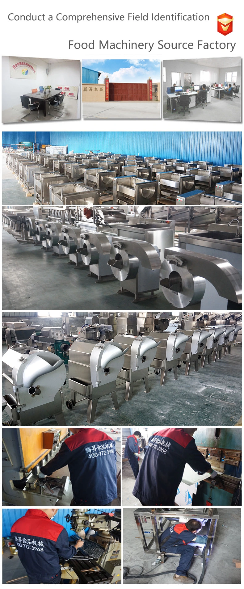 Food Processing Machine Industrial Leaf Vegetable Washer Washing Slicing Dewatering Processing Line Washing Machine (TS-X680)