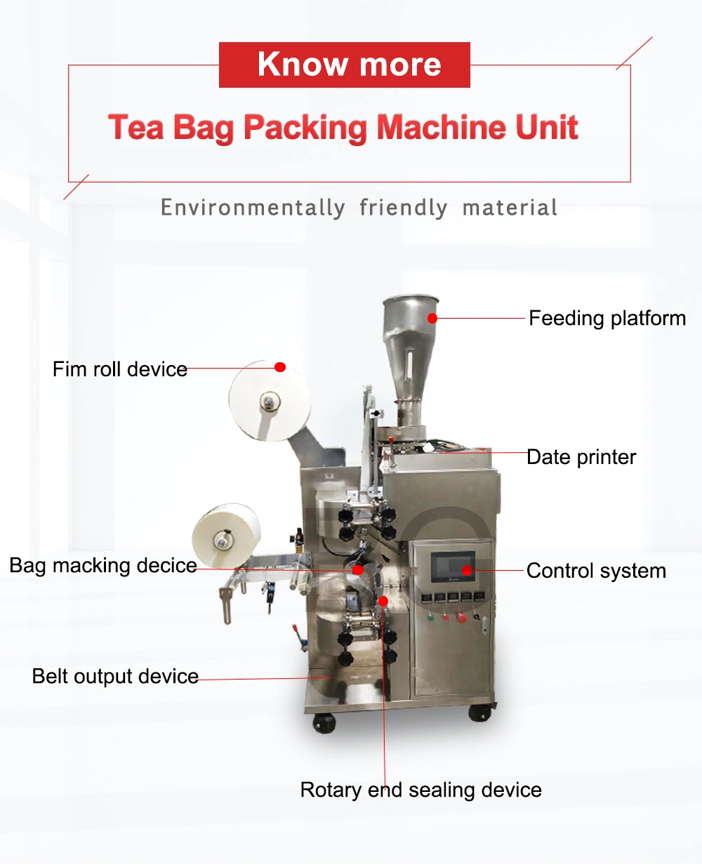 Bg Measuring/Filling/Tea Bag Forming Tea Bag Packing Machine