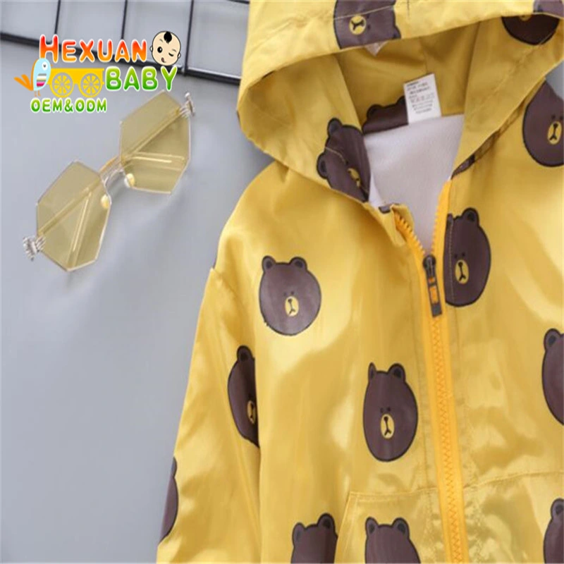 Boys Spring Autumn Polyester Breathable Camouflage Long-Sleeved Hooded Jacket Coats Children's Coats