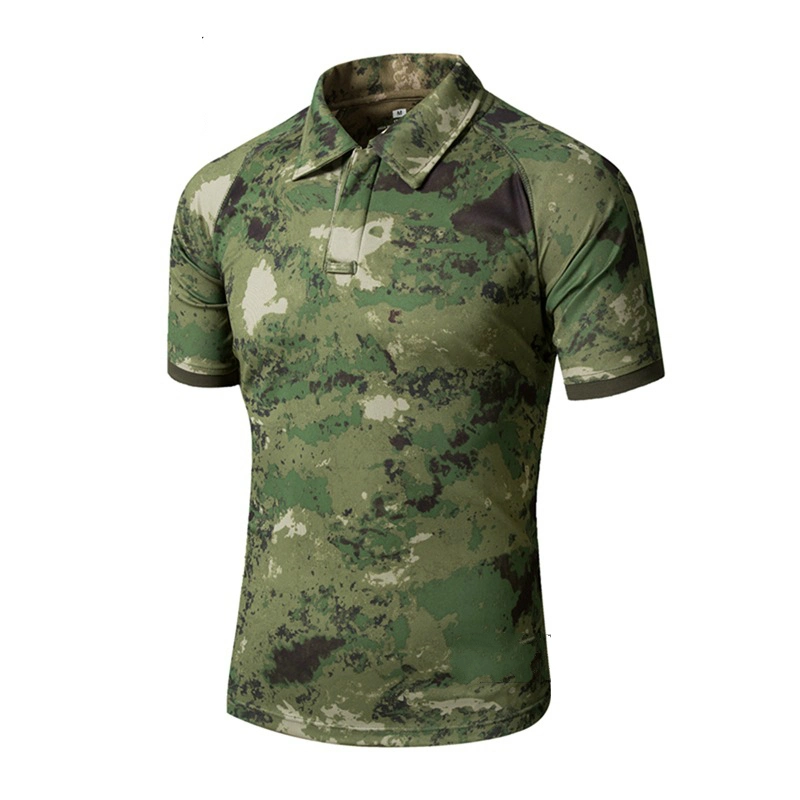 Cheap Durable Outdoor Camouflage Military Tshirts Hunting Wear Frog Suit Short Sleeves