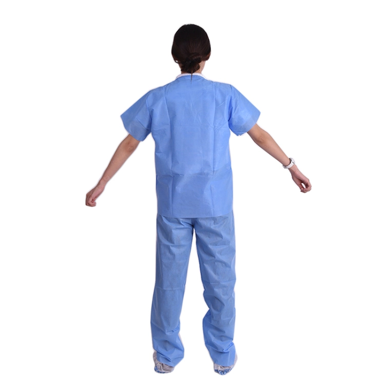 Disposable Scrubs SMS Waterproof Scrub Suit SMS Patient Doctor Uniform