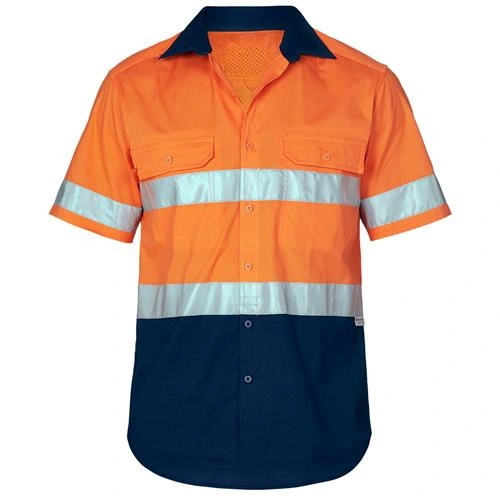 Short Sleeve Work Wear Uniform Safety Reflective Shirt
