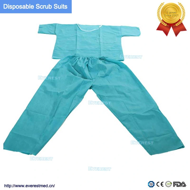 Nonwoven PP or SMS Hospital Medical Scrubs Pants Uniform Suits