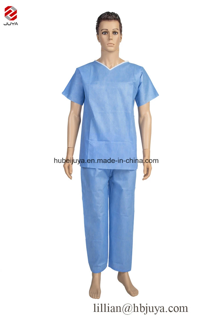 Hospital Scrub Sets Uniform Product Type Disposable Nonwoven Nurse Scrubs