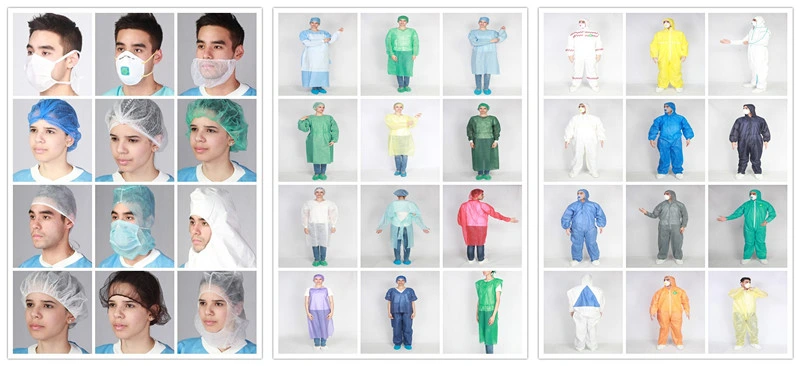 Hot Seling Uniform SMS PP PE Disposable Surgical Gown Scrub Suit Isolation Gown