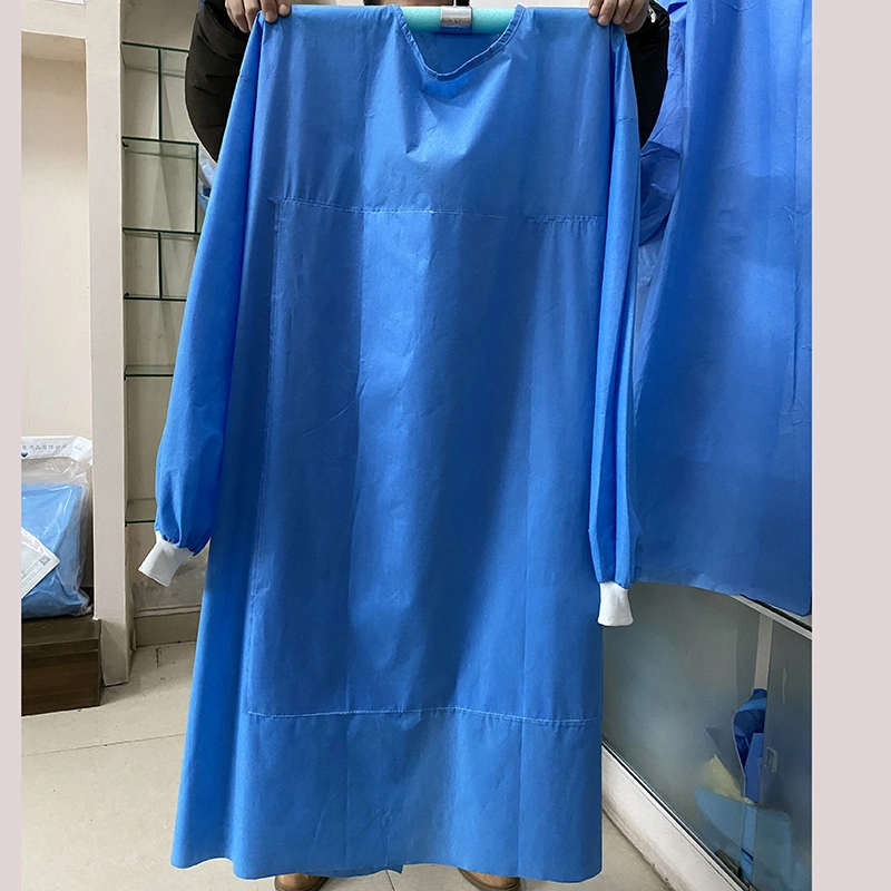 New Designed Hospital Short Sleeved Cotton Surgical Gown Isolation Clothing Doctors Medical Uniform