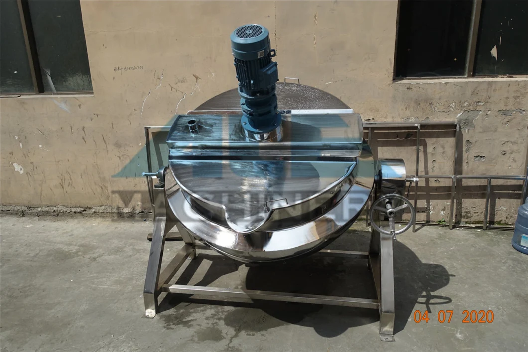 300L Gas / Steam / Oil / Electric Heating Jacketed Kettle with Agitator Jacketed Cooker Jacketed Vat Jacketed Pan