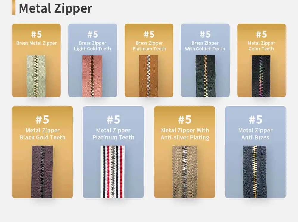 Deepeel DIY Sewing Accessories Custom Zippers Jackets Coat Zip Roll 5# Coil Golden Teeth Nylon Zipper