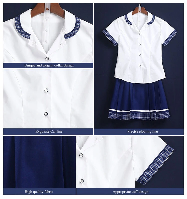 Wholesale Custom School Uniforms Bulk Short Sleeve Uniform Shirt