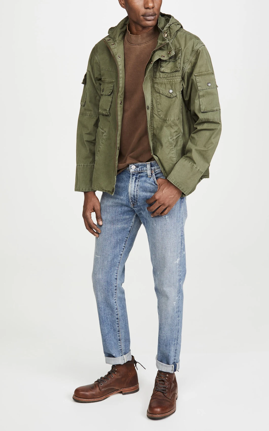 Wholesale Custom Mens Jackets &Coat 100%Cotton Winter Outside Coat for Men
