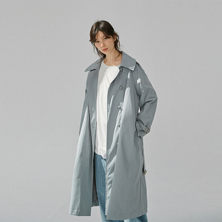 Fashion Single Breasted Polyester Casual Long Wind Women Dust Coat