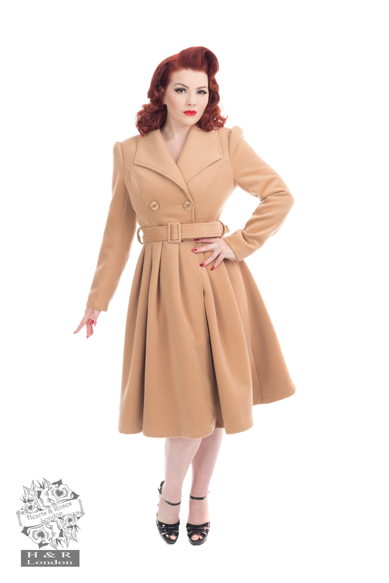 Ladies Long Sleeve Trench Coat Slim Fit Casual Double Breasted Tunic Coat