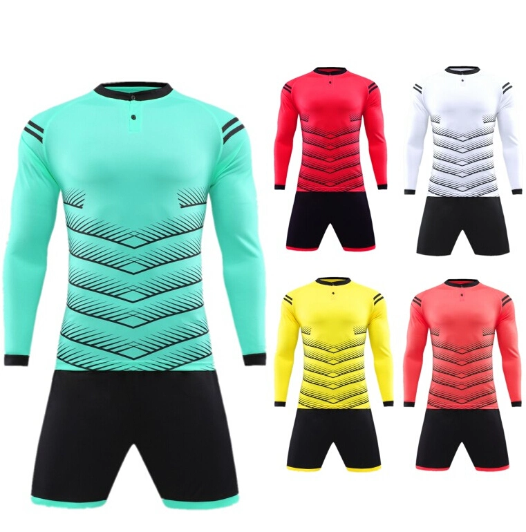 100% Polyester Top Quality Long Sleeve Blank Cheap Team Clubs Soccer Football Jersey Uniforms