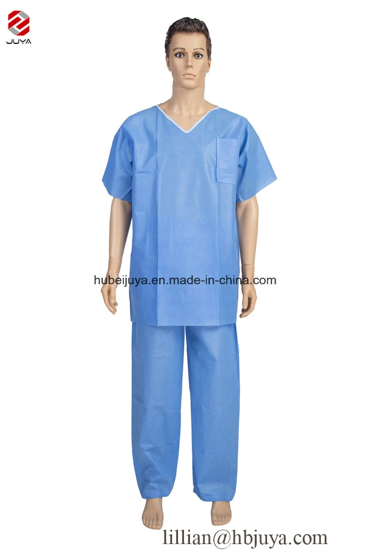 Hospital Scrub Sets Uniform Product Type Disposable Nonwoven Nurse Scrubs