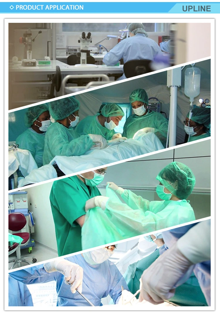 Hot Seling Uniform SMS PP PE Disposable Surgical Gown Scrub Suit Isolation Gown for Hospital