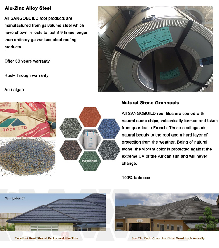 Cheap Lightweight Roofing Materials Breathable Roof Vent Stone Coated Roofing Tile