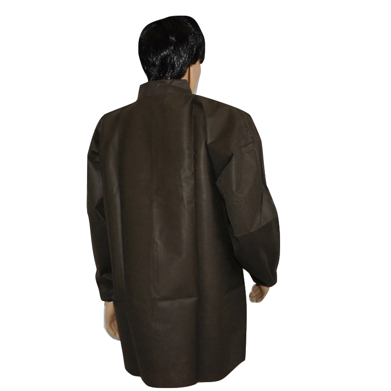Front with Zipper Disposable Lab Coat Front with Zipper Disposable Laboratory Coat Front with Zipper Disposable Clothing Laboratory China Factory