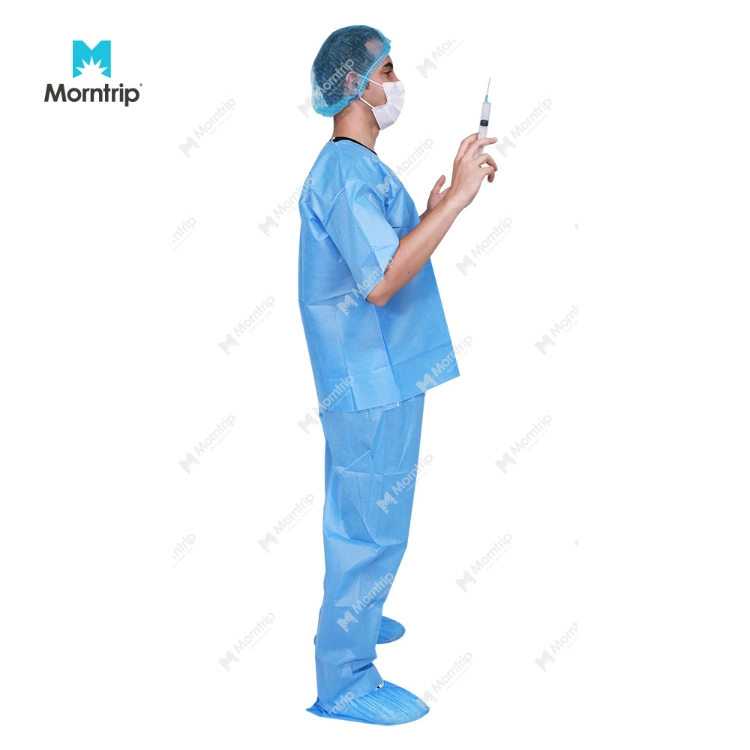 Disposable SMS PP Scrub Suit Nurse Uniform