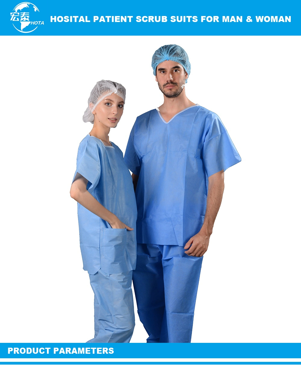 Disposable Scrubs Uniforms Surgical Scrub Suit Surgical Uniform for Hospital Clinic Use