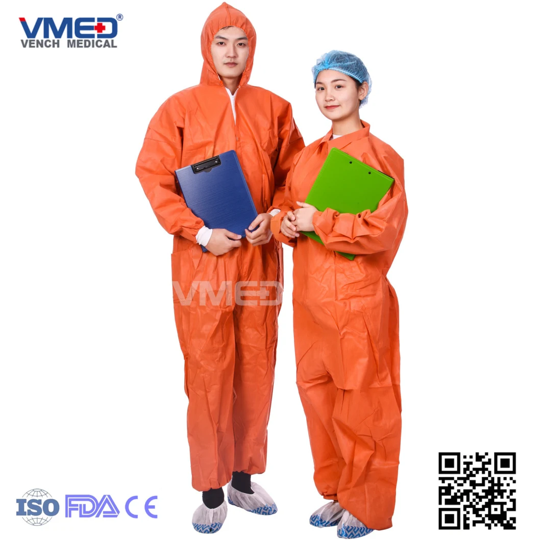 Lab Coat, Disposable SMS Lab Coat, Waterproof Lab Coat, Dispossable SMS Lab Coat, High Quality Lab Coat, Lab Coat with Cotton Knitted and Collar