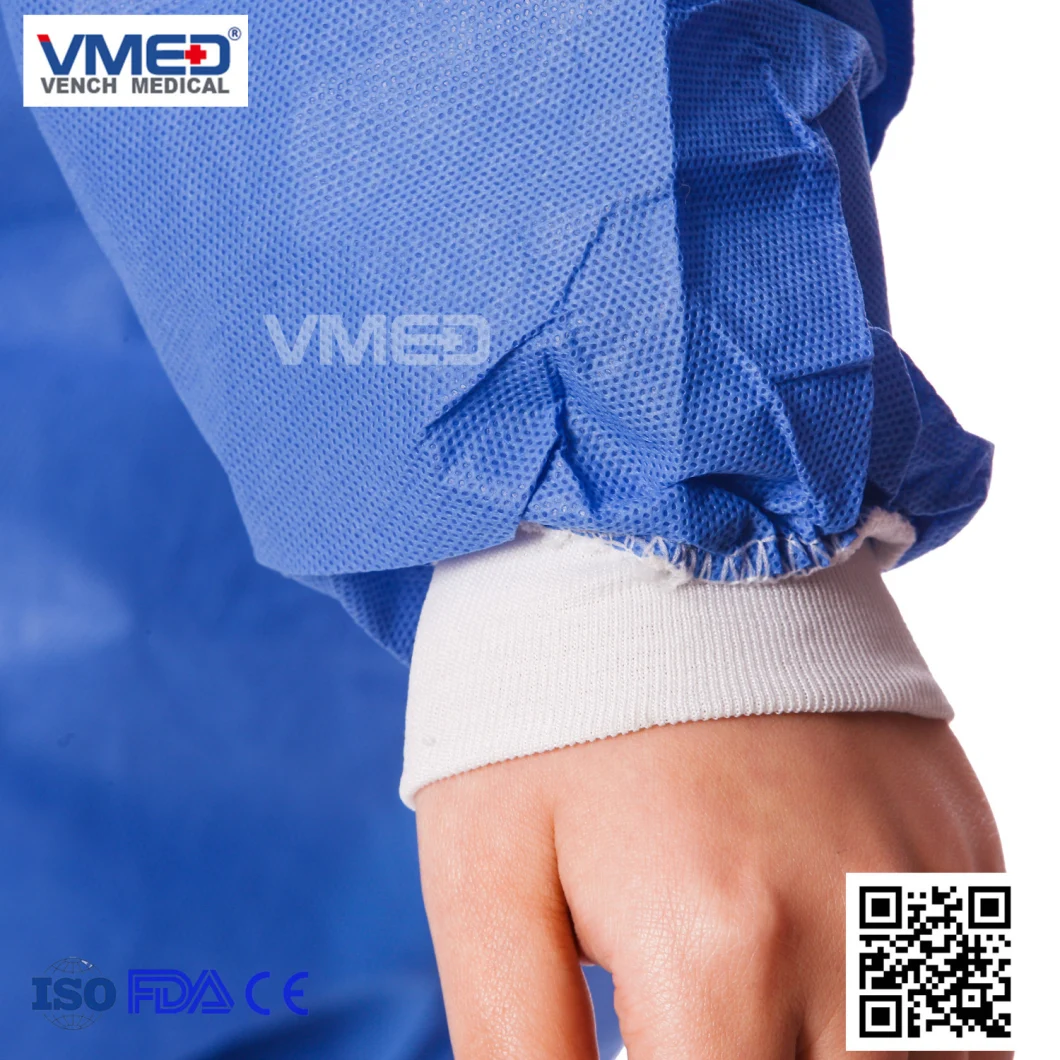 Lab Coat, Disposable SMS Lab Coat, Waterproof Lab Coat, Dispossable SMS Lab Coat, High Quality Lab Coat, Lab Coat with Cotton Knitted and Collar