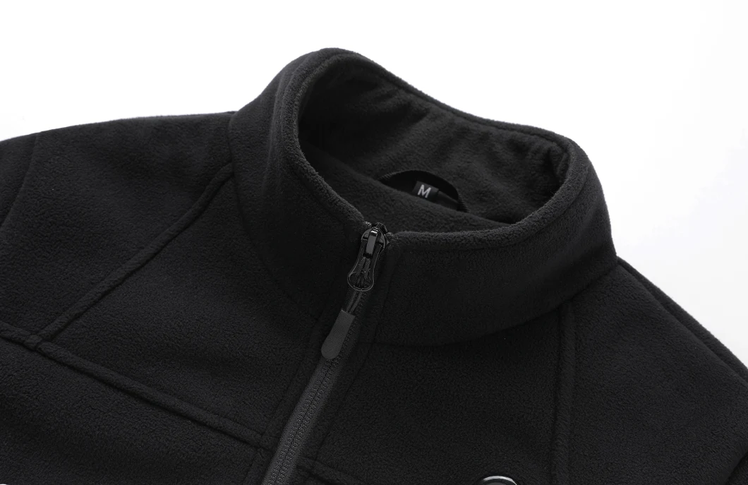Smart Battery Heated Jacket Stand Collar Women Warm Wool-Coat Th22098