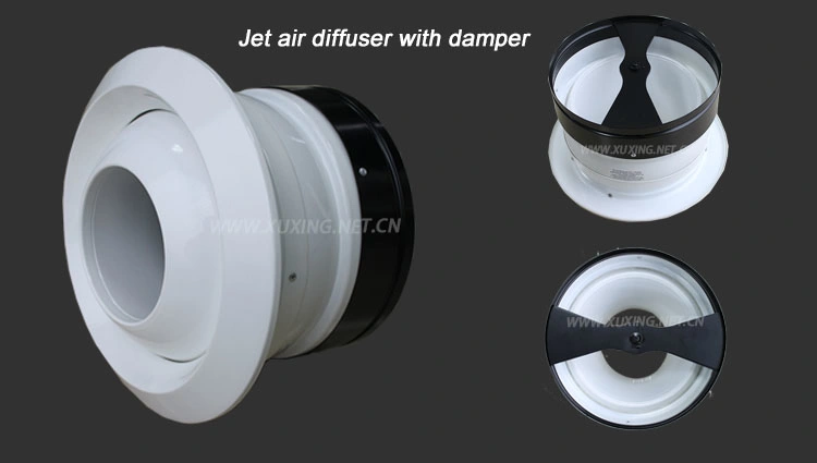 Powder Coating Adjustable Aluminum Air Jet Nozzle Diffuser Directional Air Vent