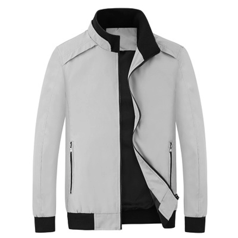 Thin Men's Stand Collar Plus Size Casual Jacket Coat