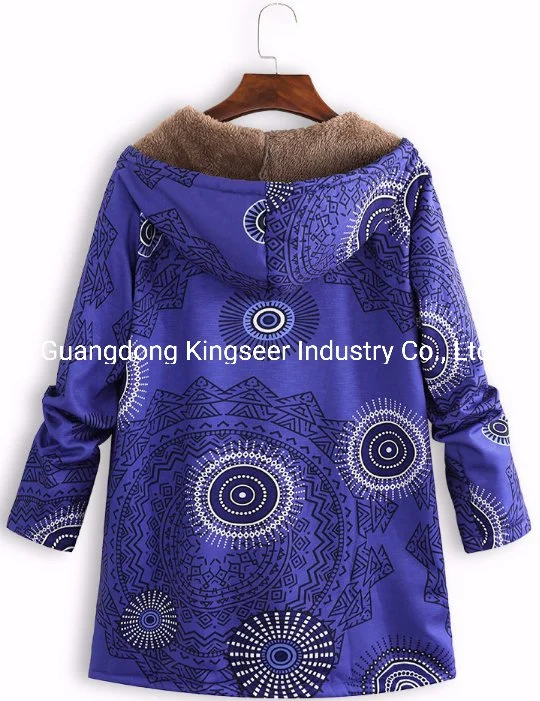 New Design Custom Long Sleeve Printed Clothing Fashion Winter Coat