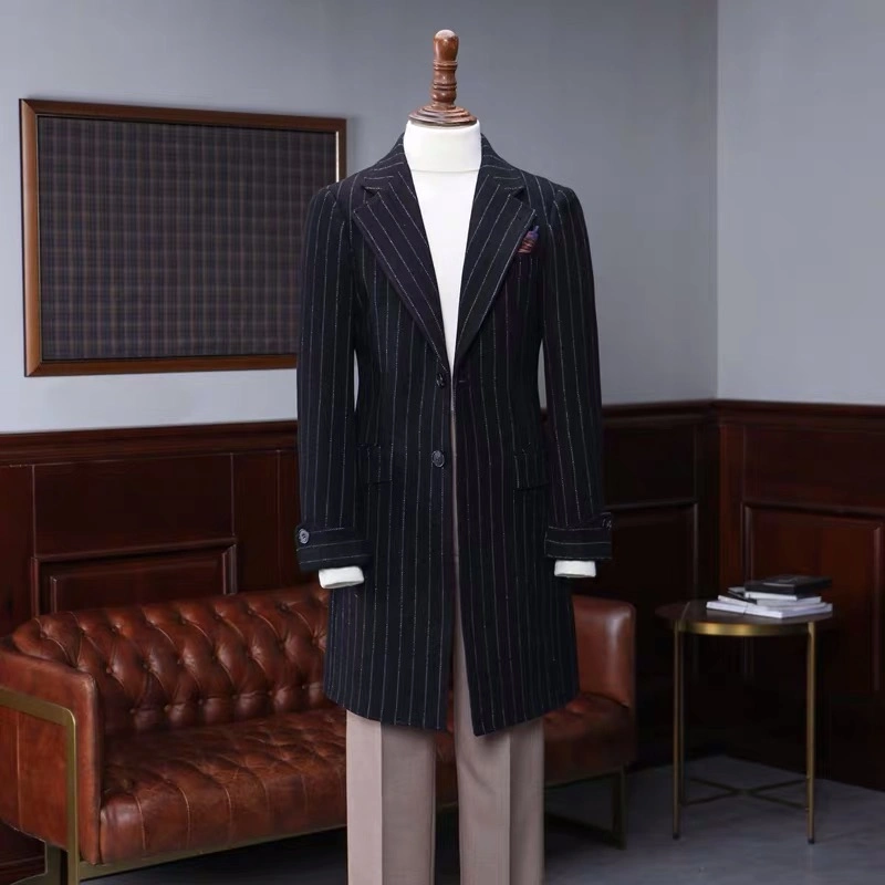 Custom Reversible Single Breasted Coat Men's Woolen Overcoats