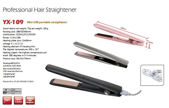 Cordless Hair Straightener Flat Iron for Straightening and Curling