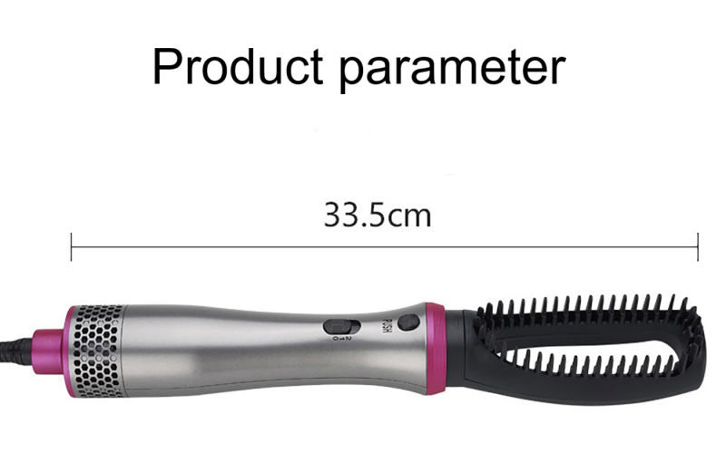 Professional Electric Hair Wand Hair Dryer Air Brush Straightener Curler Hairbrush Hot Hair Brush USB Charging Curling Comb