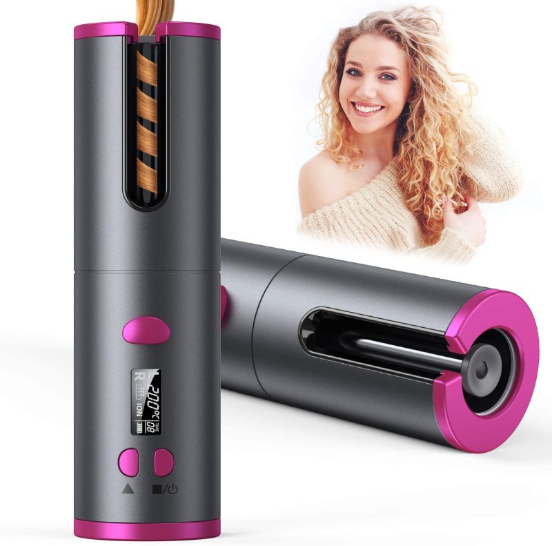 Be Customizedcordless Iron Air Curler Portable USB Cordless Automatic Hair Curler