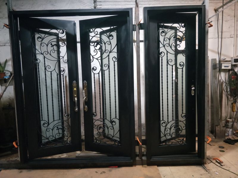 Wrought Iron Main Entrance Window Doors Grill Design Wrought Iron Door|Wrought Iron Front Door|Wrought Iron Security Doors