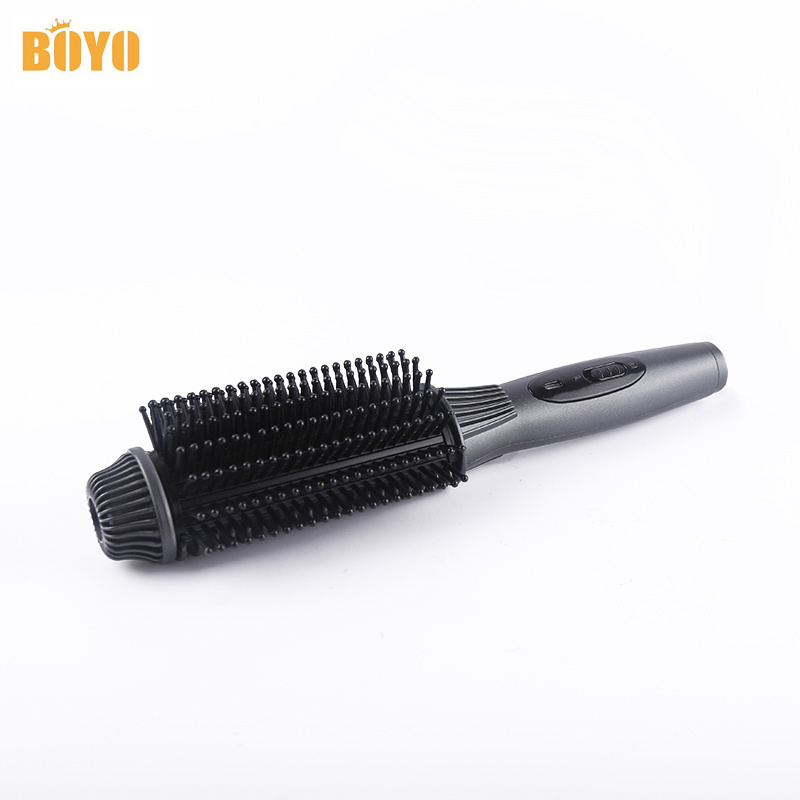 LED Hair Straightening Brush Electric Hair Brush Straightener