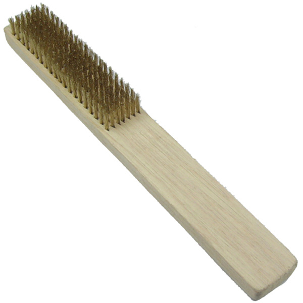 Cleaning Tools Brass Wire Brush with Wooden Handle