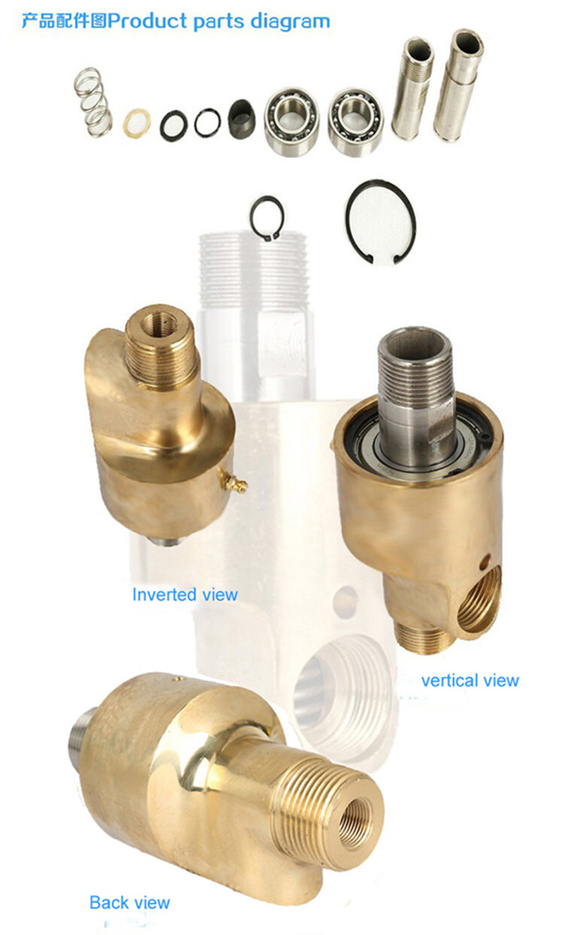 Air Rotary Coupling Brass Rotary Joint Union for Copper Fittings Machinery