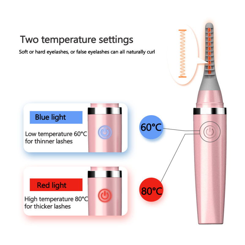 Heated Eyelash Curler Heated Fast Mini Portable Electric Eyelash Curler Pen